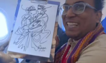 सिग्नेचर को पलक झपकते बना दिया आर्टपीस; VIDEO:दोनों हाथों और एक पैर से एक-साथ पेंटिग करते हैं राबिन