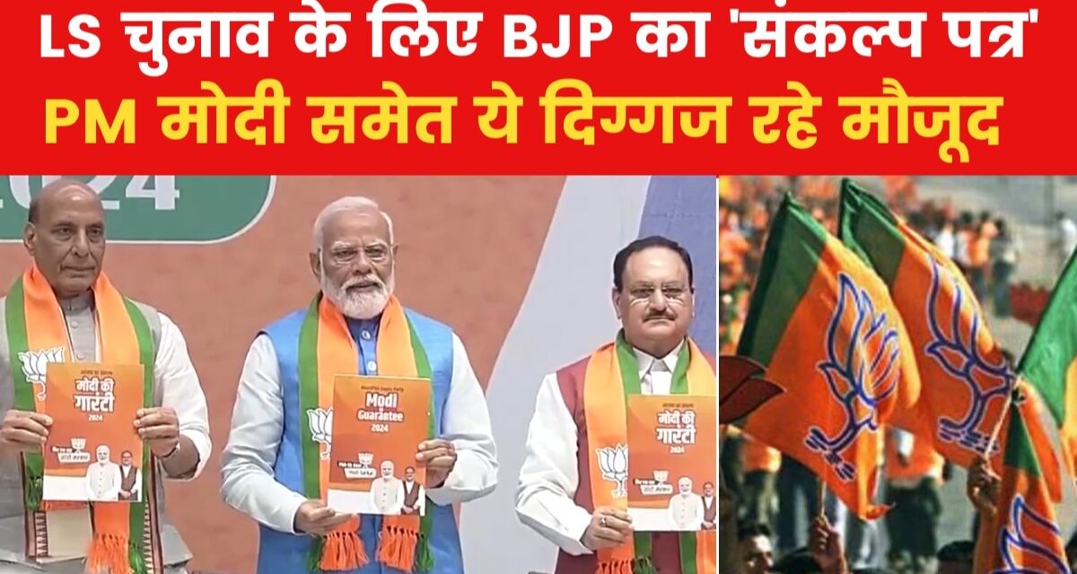 लोकसभा चुनाव के लिए BJP ने जारी किया घोषणा पत्र, किन मुद्दों पर रहा फोकस, देखें