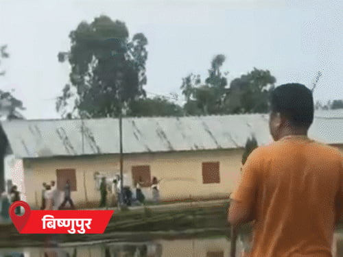मणिपुर में पोलिंग बूथ पर गोलीबारी, 3 घायल:इम्फाल ईस्ट में EVM में तोड़फोड़, कुकी समुदाय का चुनाव बहिष्कार का ऐलान