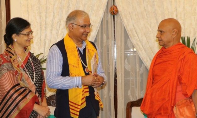 श्रीलंका में भारतीय उच्चायोग से मिले स्वामी गोविंद देव गिरि महाराज, रामायण कालीन स्थलों के विकास पर हुई चर्चा
