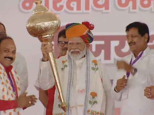 राजस्थान में मोदी बोले
