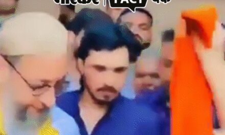 क्या चुनाव प्रचार के दौरान असदुद्दीन ओवैसी मंदिर पहुंचे:पुजारी ने भगवा गमछा पहनाकर स्वागत किया; जानिए वायरल VIDEO का सच