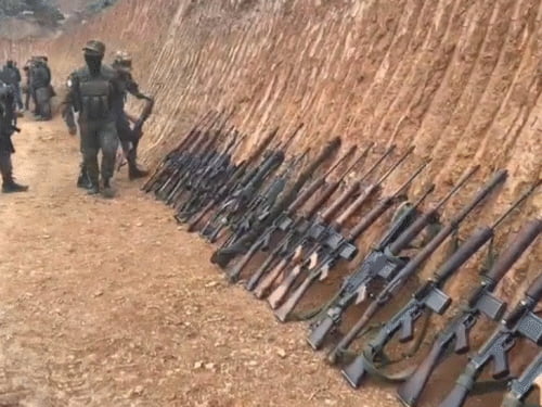 UNLF के 34 विद्रोहियों ने भारत-म्यांमार बॉर्डर पर सरेंडर किया:असम राइफल्स के सामने हथियार डाले, मणिपुर में घुसपैठ की कोशिश कर रहे थे