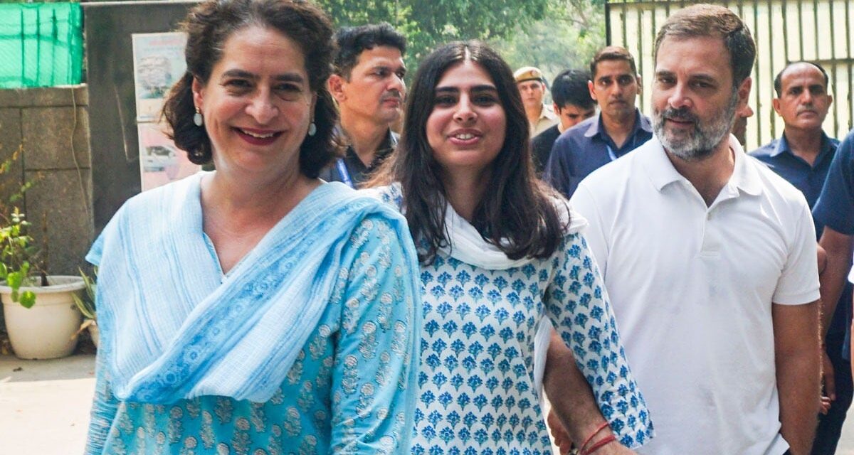 प्रियंका गांधी के बच्चों ने किया मतदान, जानिए मिराया और रेहान वाड्रा करते क्या हैं ?