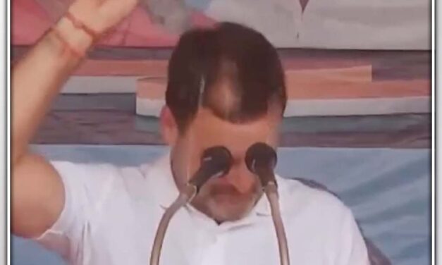 रैली के दौरान गर्मी से बेहाल हुए राहुल गांधी
