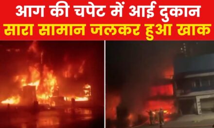 नोएडा के सेक्टर 37 में लगी भीषण आग, धूं-धूं कर जलती दिखी बिल्डिंग
