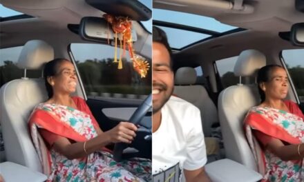 मां-बेटे का ये वीडियो जीत लेगा दिल, मां को ड्राइविंग सिखाते हुए नहीं रहा बेटे की खुशी का ठिकाना