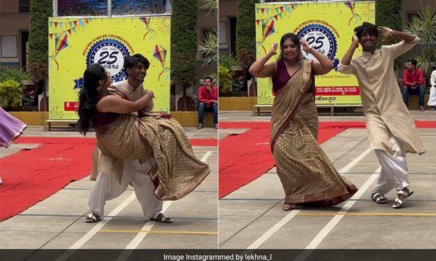 स्टूडेंट्स ने ‘रांझणा’ पर किया धमाकेदार डांस, परफॉर्मेंस के बीच लड़के ने लड़की को गोद में ऐसे उठाया, फिदा हो गए लोग