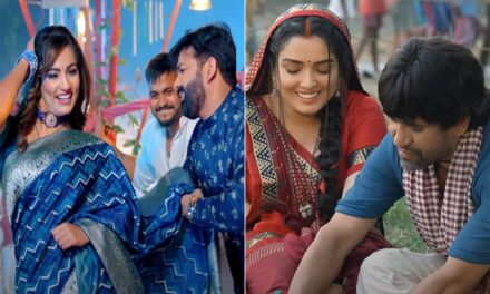 मरून कलर सड़िया और सड़िया बुलूकिया की धूम, यूट्यूब पर निरहुआ-आम्रपाली बनाम पवन-शिवानी, आपने देखे क्या?