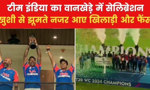 वानखेड़े में मना वर्ल्ड कप की खिताबी जीत का जोरदार जश्न, देखें