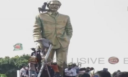 बांग्लादेश में हर जगह भीड़ का तांडव, बंग बंधु की प्रतिमा को भी नहीं छोड़ा, ये सीन देख रोया होगा हसीना का दिल