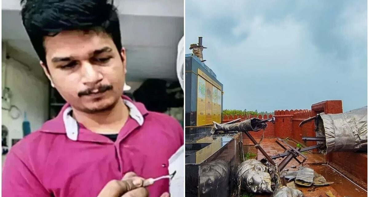 छत्रपति शिवाजी की प्रतिमा गिरने के मामले में एक्शन, मूर्तिकार जयदीप आप्टे गिरफ्तार