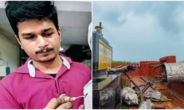 छत्रपति शिवाजी की प्रतिमा गिरने के मामले में एक्शन, मूर्तिकार जयदीप आप्टे गिरफ्तार