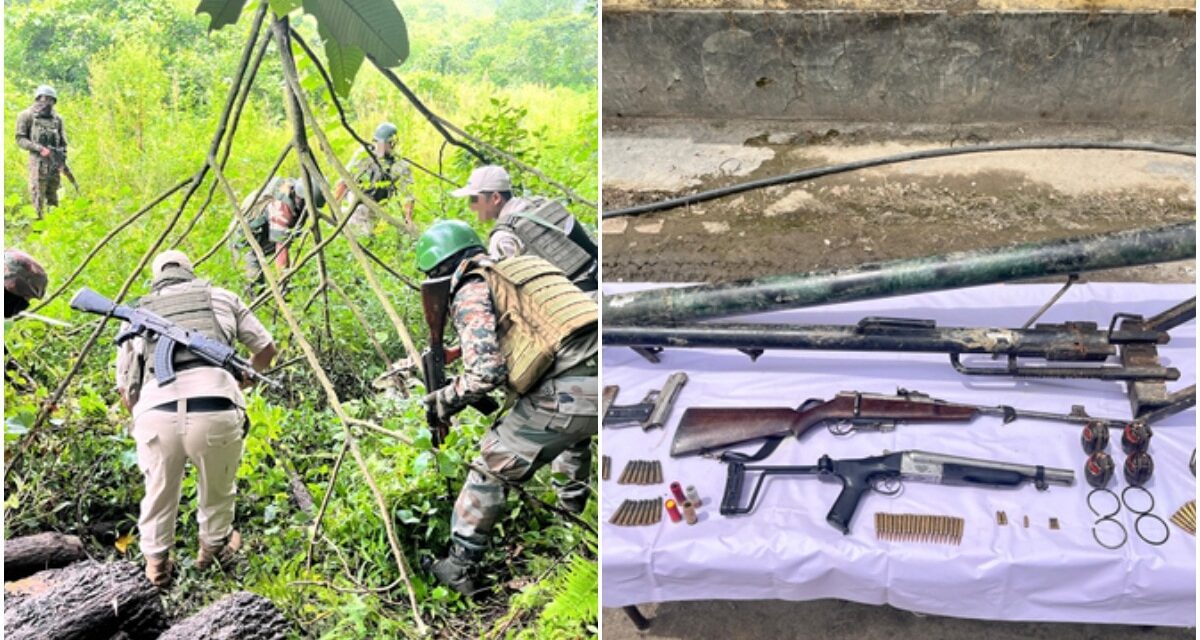 मणिपुर में बरामद हुआ हथियारों का जखीरा, सेना और पुलिस ने चलाया था सर्च ऑपरेशन