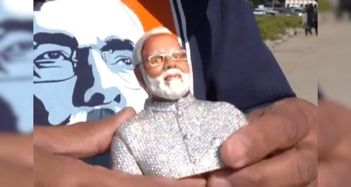 अमेरिका में बसे के दो भारतीय ज्वैलरों ने बनाई पीएम मोदी की हीरे की प्रतिमा