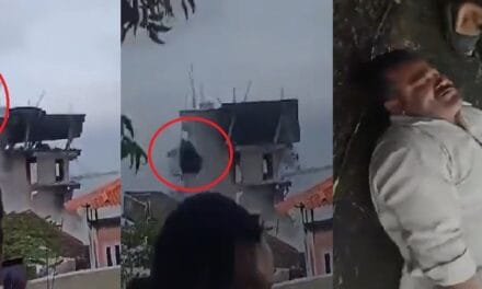 अवैध बिल्डिंग गिराने की बना रहे थे वीडियो, छिटक कर आया पत्थर और फिर…