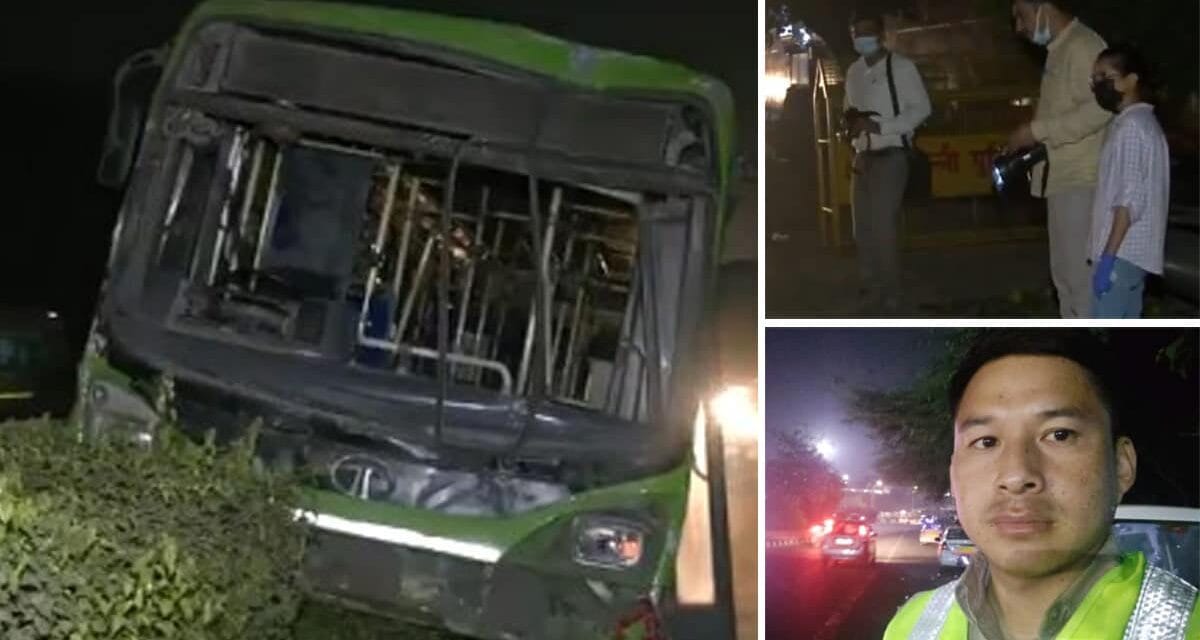 दिल्ली में DTC बस ड्राइवर की लापरवाही ने ली 2 की जान, सिपाही को कुचला