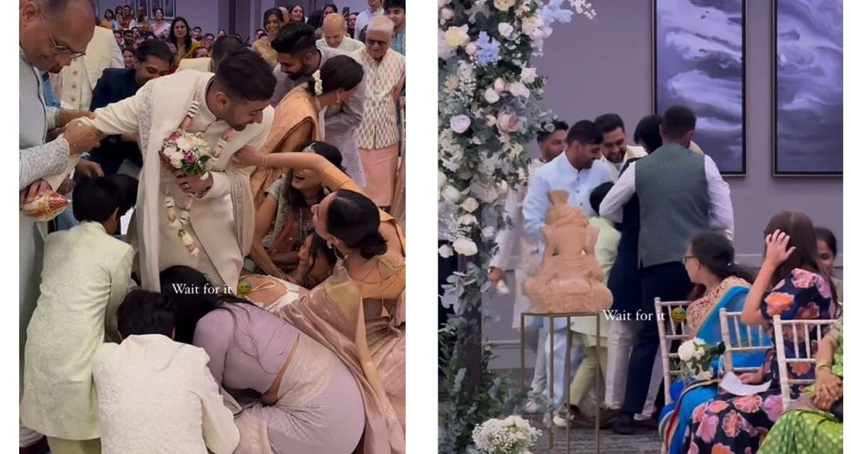 इसे जूता चुराई नहीं, जूता छिनाई कहा जाता है…शादी के इस मजेदार वीडियो को देख लोग खा रहे हैं दूल्हे र