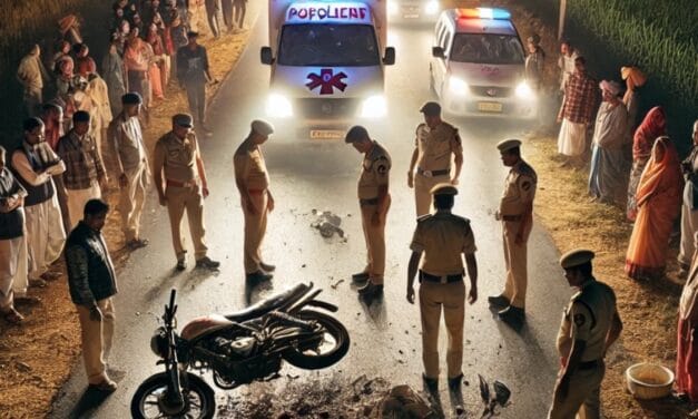 बाइक सवार 3 युवकों को अज्ञात वाहन ने कुचला, सभी की मौके पर ही मौत