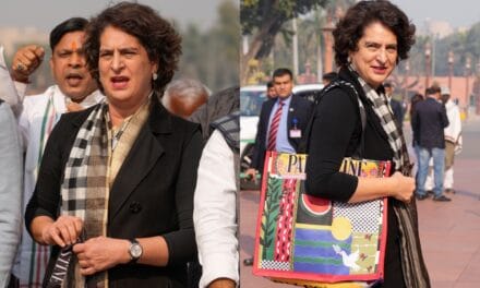 संसद में फिलिस्तीन लिखा बैग लेकर पहुंचीं प्रियंका गांधी, विरोधियों से बोलीं