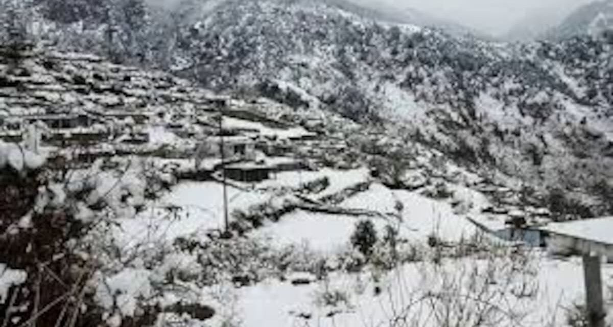 उत्तराखंड: पहाड़ों पर जमकर बर्फबारी, बाबा केदार का हुआ हिम-अभिषेक