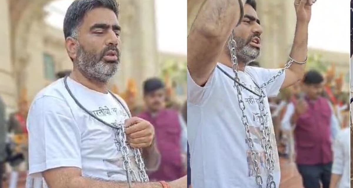 इस वजह से गले से लेकर पांव तक में जंजीर बांधे विधानसभा पहुंचे सपा विधायक अतुल प्रधान