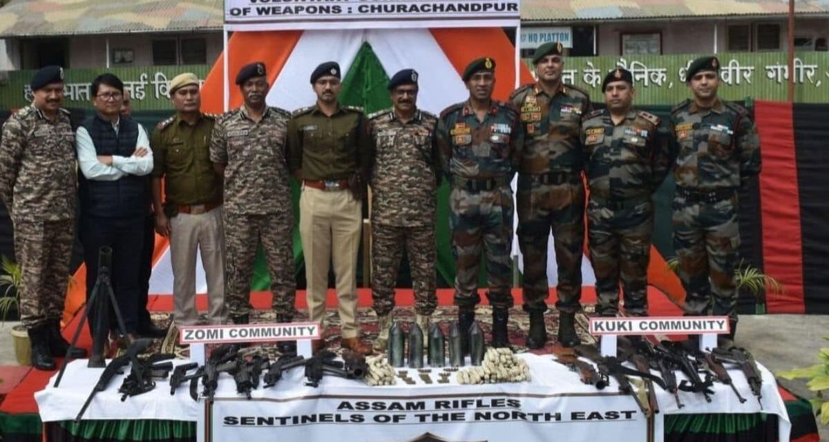 मणिपुर में गवर्नर के अल्टीमेटम का असर! राइफल्स और ग्रेनेड लॉन्चर समेत भारी संख्या में हथियार हुए