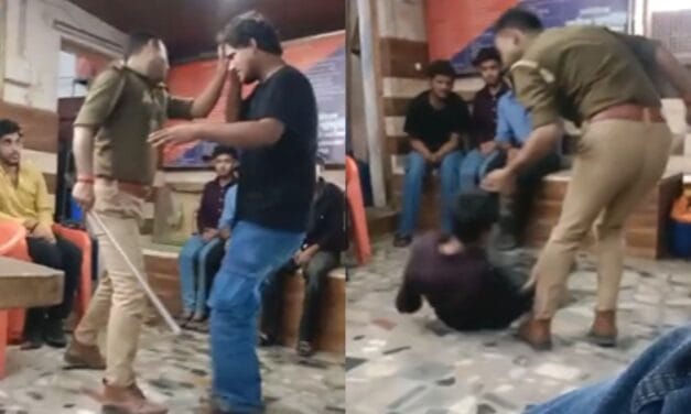 चौकी इंचार्ज ने छात्रों को बेरहमी से पीटा, वीडियो वायरल, DCP ने किया सस्पेंड