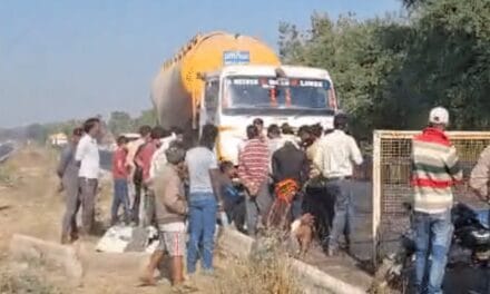 सीधी में टैंकर और जीप की टक्कर, 8 की मौत:13 लोग घायल, 7 की हालत गंभीर; मुंडन संस्कार में मैहर जा रहे थे