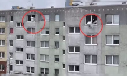 पांचवीं मंजिल से बंदे ने फेंक दी वॉशिंग मशीन, देख लोग बोले