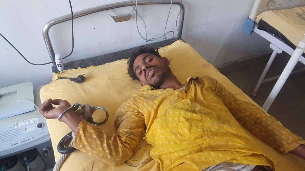 मुंगेर में ASI का हमलावर एनकाउंटर में घायल, गाड़ी पलटने के बाद भागने की कोशिश में था आरोपी