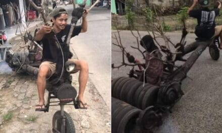 कबाड़ से शख्स ने बनाई 10 फीट लंबी Monster Bike! सड़क पर लेकर निकला तो यूजर्स बोले