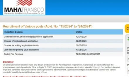 MAHATRANSCO Recruitment 2025: यहां निकली इंजीनियरों के लिए 493 पदों पर वैकेंसी, इस लिंक से करें अप्लाई