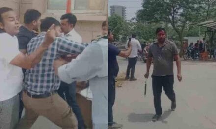 ग्रेटर नोएडा : सोसाइटी में एंट्री को लेकर बवाल, रेजिडेंट और गार्डों के बीच जमकर चले लाठी-डंडे
