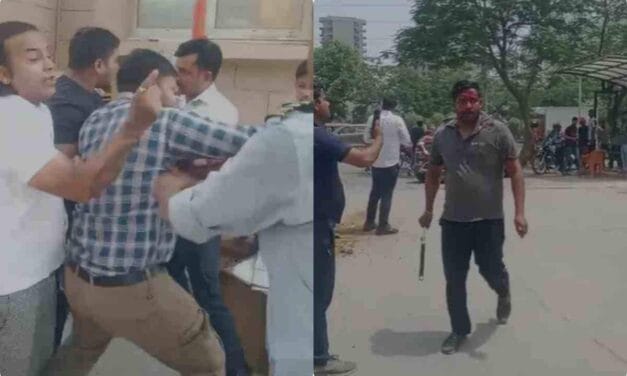 ग्रेटर नोएडा : सोसाइटी में एंट्री को लेकर बवाल, रेजिडेंट और गार्डों के बीच जमकर चले लाठी-डंडे