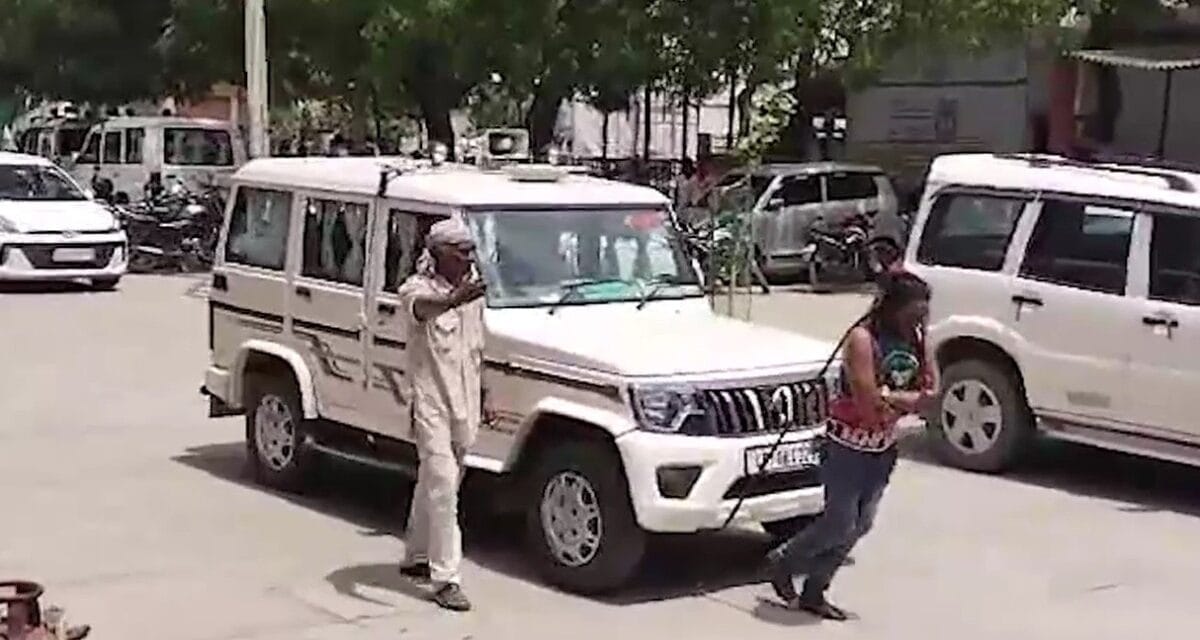 UP: SDM की गाड़ी बनी सर्कस में शोपीस, कलाकार ने बालों से कई मीटर खींचा
