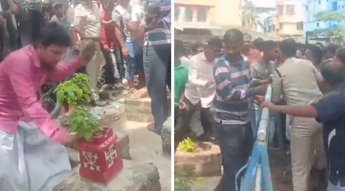 फल बिक्री की जगह तुलसी मंच लगाने पर बवाल, बंगाल में दो गुटों के बीच आगजनी-पत्थरबाजी