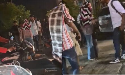 गर्लफ्रेंड का हाई वोल्टेज ड्रामा… बॉयफ्रेंड की बाइक के आगे लगाई स्कूटी, फिर काटा बवाल, VIDEO