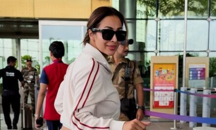 एयरपोर्ट पर ट्रैकसूट में स्पॉट हुईं Malaika Arora
