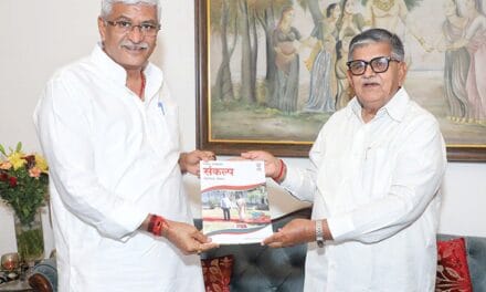 चंडीगढ़ में इलेक्ट्रिक बसों की मांग लेकर दिल्ली पहुंचे प्रशासक:केंद्रीय मंत्री खट्टर से की मुला