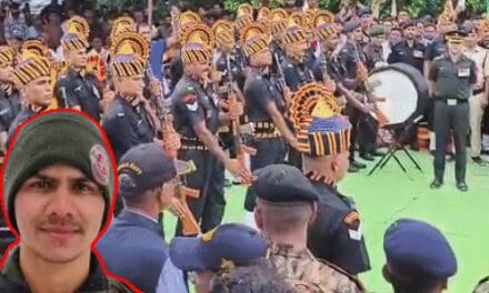 लेह में शहीद एमपी के हरिओम को गार्ड ऑफ ऑनर:राजगढ़ में 21 किमी लंबी अंतिम यात्रा में 4 हजार गाड़ियां श