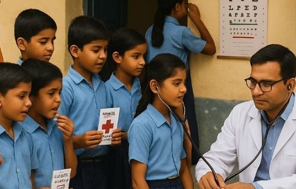 आयुष्मान स्कूल मिशन अब देश में लागू होगा:26 करोड़ स्कूली बच्चों को फायदा; 30 हजार स्कूलों में ट्रायल ह