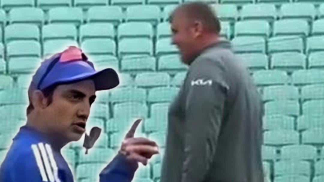 Gautam Gambhir और Pitch Curetor में हुई तीखी बहस.