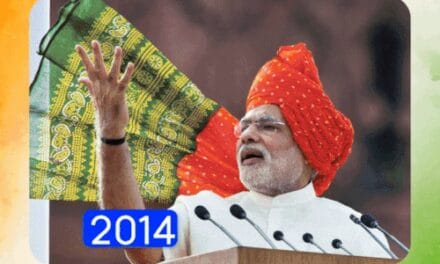 मोदी ने चौथी बार केसरिया पगड़ी पहनी:भगवा जैकेट के साथ तिरंगा बॉर्डर वाला गमछा; 12 सालों में ऐसा रहा P
