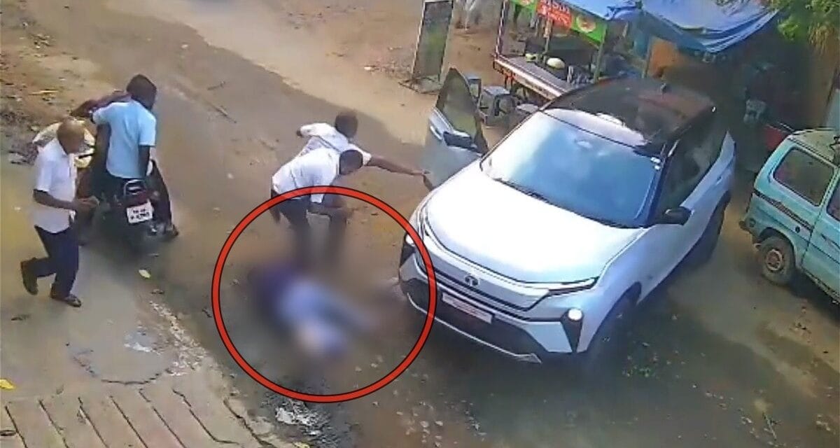 हादसा या तकनीकी खराबी? Harrier EV की चपेट में आकर शख्स की मौत! वीडियो से उठे सवाल