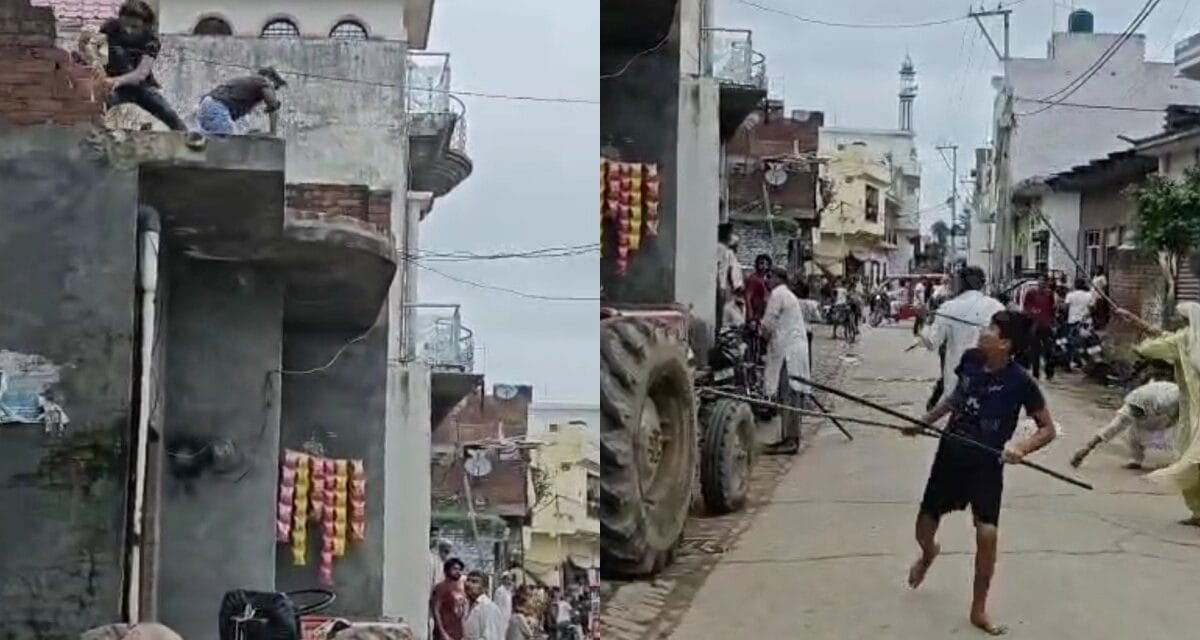 Video: 300 रुपये की उधारी पर मचा बवाल, हापुड़ में लाठी-डंडों और पथराव से कई घायल