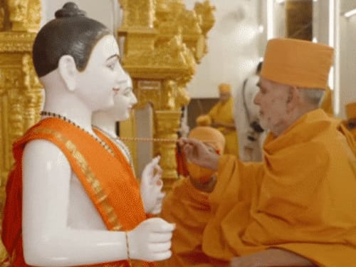 जोधपुर में देश के दूसरे बड़े अक्षरधाम-मंदिर की प्राण-प्रतिष्ठा हुई:500 कारीगरों ने 7 साल में बनाया; 45