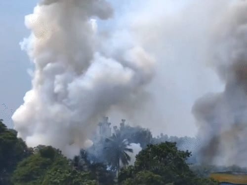 आंध्र प्रदेश की पटाखा फैक्ट्री में आग, 6 की मौत:शव पूरी तरह झुलसे; पहचान पाना भी मुश्किल हुआ, कई घायल