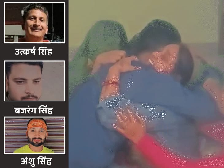 कश्मीर से आए फौजी समेत 3 दोस्तों की मौत:अमेठी में 100 की स्पीड में बुलेट ट्रक में टकराई, पेट में बंपर घ