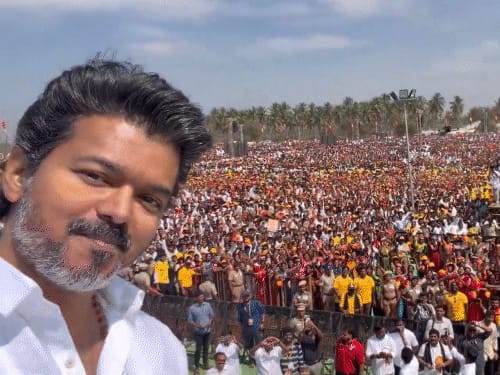 करूर भगदड़ के बाद विजय की तमिलनाडु में पहली रैली:35,000 लोग पहुंचे, एक समर्थक बेहोश; एक्टर बोले